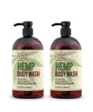 Dead Sea Collection Hemp Body Wash Set | Hydrating & Calming Dead Sea Minerals | 2-Pack (67.6 fl.oz) - Buy Online on GoSupps.com