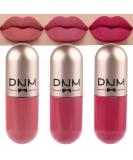 BINGBRUSH 3Pcs Capsule Matte Lip Gloss - Long-Wear Non-Sticky Liquid Lipstick | Vibrant Lip Stains Gift Set for Girls & Women - Buy Online on GoSupps.com