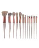 Shop SooChat 13Pcs Professional Makeup Brush Set - Foundation Eyeshadow & More | Champagne Gold | International Shipping - Buy Online on GoSupps.com