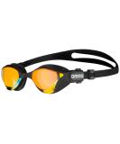 ARENA Unisex Cobra Tri Swipe Mr Swimming Goggles - Yellow Copper-Black | International Shipping Available - Buy Online on GoSupps.com