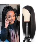 Xtrend 22 Yaki Straight Headband Wig for Women - Long Black Synthetic Afro Kinky Straight Wigs - Glueless None Lace Front - 22 Inch - Buy Online on GoSupps.com