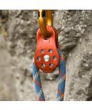 Starbun Pulley Wheel - Heavy Duty 26kN Aluminum Alloy Swivel Block for 12mm Rope - Orange - Buy Online on GoSupps.com