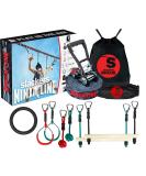 Slackers NinjaLine 36' Intro Kit - Red/Blue | Fun Outdoor Ninja Warrior Course Set - Buy Online on GoSupps.com