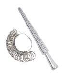 NIUPIKA Ring Sizer Measuring Tool Measure Finger Rings Sizing Set Metal Ring Mandrel Gauge US Size 1-13 Jewelry Tools Sizers Kit of 27 Pieces - Buy Online on GoSupps.com