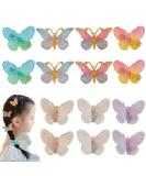 Kawaii Butterfly Hair Clips Set - 14 Pcs Girls Hair Barrettes for Teens & Kids - Cute Accessories for Toddler Girls - Non-Slip Clips for Birthday & Christmas Gift - Buy Online on GoSupps.com