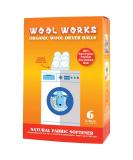 Organic Wool Dryer Balls 6-Pack - 100% Natural Fabric Softener - Extra-Large - 2 Ounces Each - Buy Online on GoSupps.com