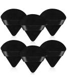 6-Piece Triangle Powder Puff Set | Soft Velour Makeup Sponges for Loose & Body Powder | Black Beauty Tools - Buy Online on GoSupps.com