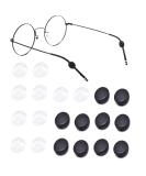 Opugit Anti-Slip Glasses Ear Hooks - 10 Pairs Silicone Comfort Holders for Sports Glasses - Black/White - Buy Online on GoSupps.com