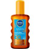 NIVEA Sun Schutz & Braune Sonnen l Spray LSF 30 - 200ml | Sunscreen with Pro-Melanin for Even Tan | UVA/UVB Protection - Buy Online on GoSupps.com