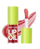 LOPHE Plumping Lip Oil Makeup Lip Gloss Crystal Jelly Lip Care Oil Long Moisturizing Lip Gloss Tinted Lip Oil Non-Sticky FInish High-Shine 12 Hours Hydrating Dark Liquid Lipsticks(Red) - Buy Online on GoSupps.com