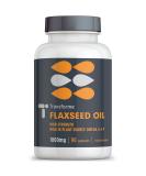 Flaxseed Oil Capsules 1000mg Cold Pressed Omega 3 6 9 90 Softgels High in Alpha Linolenic Linoleic & Oleic Acid 2000mg Serving Lactose & Gluten Free by Transforme 90 count (Pack of 1) - Buy Online on GoSupps.com
