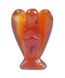 Lovionus89 Natural Carnelian Guardian Angel Statue - Hand Carved Healing Crystal Pocket Figurine (5CM) for Home Decor - Buy Online on GoSupps.com