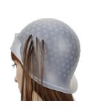 Silicone Highlighting Cap with Metal Hook - Hair Salon Hair Dyeing Kit (White) - Buy Online on GoSupps.com