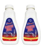 Industrial-Strength Fast-Action Caustic Drain Cleaner (750g) - Dual Pack of 375g Bottles for Tough Clogs and Backlogs - Buy Online on GoSupps.com