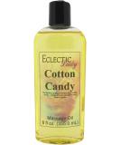 Cotton Candy Massage Oil 8 oz | Sweet Almond & Jojoba Oil | Preservative-Free Aromatherapy Relaxation - Buy Online on GoSupps.com