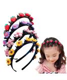 Sweet Princess Hairstyle Hairpin for Girls - Double Layer Headbands with Clips - Twist Plait Fashion Hair Hoops - 4Pcs - Buy Online on GoSupps.com