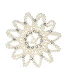 Lurrose Handmade Crochet Pearl HairNet | Elastic Hair Snood for Ballet Buns | Stylish White Hair Cover for Women & Girls - Buy Online on GoSupps.com