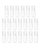 Minkissy 20Pcs Mini Empty Loose Powder Bottles - Clear 3ml Glass Containers for Cosmetic Glitter & Eye Shadow - Travel-Friendly Design - Buy Online on GoSupps.com