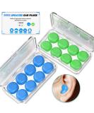 2021 Waterproof Reusable Silicone Ear Plugs - 8 Pairs for Sleeping, Swimming, and Snoring - 32dB Noise Cancelling - Highest NRR - Buy Online on GoSupps.com