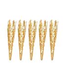 ARTIBETTER 100pcs Flower Bead Caps - Tibetan Style Metal Filigree Cones for DIY Jewelry Making (Golden) - Buy Online on GoSupps.com