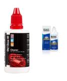 Ote Clean Cleaning Aid White One Size & Boston Advance Conditioning Solution 120ml - Condition your Lenses - Cushions and Rehydrates for Comfortable Wear + Conditioning Solution - Buy Online on GoSupps.com
