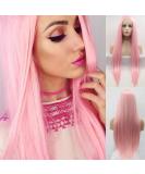 Seraphic Wing 24cm Pink Straight Lace Front Wig - Heat-Resistant Synthetic Wig for Women | Perfect Party Wig - Buy Online on GoSupps.com