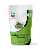 Organic Indigo Powder 8 oz | Black Henna Hair Dye | Indigofera Tinctoria | Ideal for Dark Hair | Includes FREE Gloves & Head Cap - Buy Online on GoSupps.com