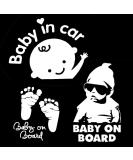 3-Pack Baby on Board Stickers for Car - Baby in Car Warning Decals - Buy Online on GoSupps.com