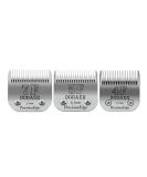 Size 7F/5F/4F Detachable Pet Dog Grooming Clipper Ceramic Blades Set Compatible with Heiniger Andis Oster A5 Wahl KM10 Series Clippers Cut Length 1/8"(3.2mm) to 3/8 (9.5mm) 3 Pack 7f+4f+5f - Buy Online on GoSupps.com