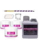 Warm Girl Acrylic Nail Kit Acrylic Powder and Acrylic Liquid Set 3 Colors Pink White Clear Nail Powder kit for Nail Extension Acrylic Art Brush Professional Kits 120 ml set 1 - Buy Online on GoSupps.com