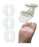 Transparent Metatarsal Pads - 3 Pairs, Non-Slip Comfort for High Heels, Toe Cushions for Forefoot Pain Relief - Buy Online on GoSupps.com