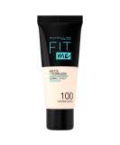 Maybelline Fit Me Matte & Poreless Foundation 100 Warm Ivory 30ml - Pack of 1 - Buy Online on GoSupps.com