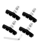 Chooee Bike V-Brake Pads, Bicycle Brake Pad Set, 2 Pairs Universal Brake Shoes 55mm/Black - Buy Online on GoSupps.com