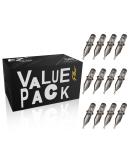 EZTAT2 50Pcs Tattoo Mixed Cartridge Needles #12 - 3RS 5RS 7RS 9RS 11RS Assorted Round Shader for Rotary Tattoo Machine - Buy Online on GoSupps.com