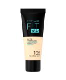 Maybelline Fit Me Matte & Poreless Foundation 105 Natural Ivory 30ml - Buy Online on GoSupps.com