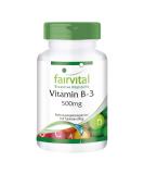 Fairvital Vitamin B3 500mg - High Dose Vegan Nicotinamide - 100 Tablets - Premium Quality Supplement for Energy & Health - Buy Online on GoSupps.com