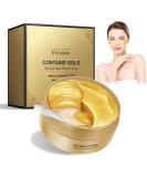60 PCS 24K Gold Gel Eye Pads - Anti-Aging Dark Circles Puffiness Relief | Hydrating Collagen Eye Mask - Buy Online on GoSupps.com