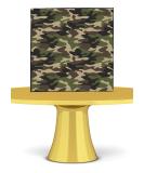 CAMOUFLAGE Print A4 Cake Wrap/Cake Ribbon Cake Topper wafer/icing (icing paper) - Buy Online on GoSupps.com