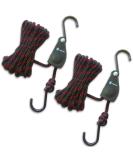 Kayak Tie Down Straps Canoe Bow and Stern Heavy Duty Cargo Ratchet Pulley Rope Hanger (Black Sleeve Elite 12 Feet 2pack) Black Vinyl Coated 12 ft - Buy Online on GoSupps.com