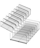 Beaupretty 2pcs Eyeshadow Tray Storage Box - Clear Cosmetics Organizer with Divided Sections for Palettes & Lipstick Display - Buy Online on GoSupps.com