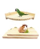 3PCS Bird Platform Perch Stand Natural Wood Budgie Parrot Toys and Accessories for Cage for Chinchilla Mouse Rat Dwarf Hamster - Box Packaging - Buy Online on GoSupps.com