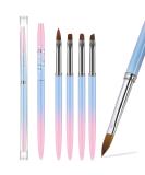 JASSINS Nail Clean Up Brushes - 4PCS Gel Polish Manicure Tools for Nail Art Design & Cuticle Cleaning (Pink Turns Blue) - Perfect for DIY Nail Design - Buy Online on GoSupps.com