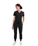 Green Town Women's Tuck-In Top/Jogger Scrub Set Medical Nursing GT 4FLEX Top and Pant Medium Black - Buy Online on GoSupps.com