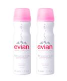 Evian Facial Spray Travel Duo 1.7 Fl Oz - Pack of 2 | Hydrating Face Mist Set - Buy Online on GoSupps.com