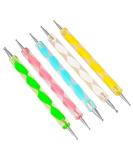 Jsdoin 5 pc 2 Way Dotting Pen Nail Art Tool Set for Manicure - Dot Paint Kit - Buy Online on GoSupps.com