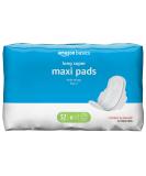 Amazon Basics Maxi Pads with Flexi-Wings | Long Length, Super Absorbency | Unscented, Size 2 (32 Count) | 1 Pack - Buy Online on GoSupps.com