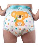 Rearz - Critter Caboose Brief Adult Printed Diapers Sample - 7600ml (Medium (30"- 40")) Medium (2 Count) - Buy Online on GoSupps.com