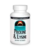 Source Naturals L-Proline & L-Lysine 120 Tablets - Premium Amino Acid Supplement - Buy Online on GoSupps.com