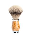 M HLE shaving brush - Purist series - silvertip badger - Karelian curly birch - Buy Online on GoSupps.com