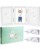 Bizcasa Baby Footprint Set & Handprint Frame - 3 in 1 Baby Picture Frame for Photos Gifts & Keepsakes | Perfect Baby Shower & Newborn Gift - Buy Online on GoSupps.com